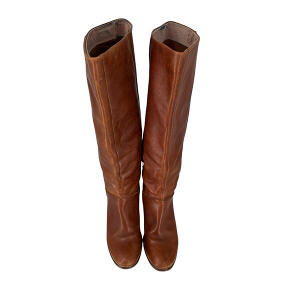 Seychelles Tall Block Heel Boots Western Boho Cognac Southwestern Size 8 - Picture 8 of 16
